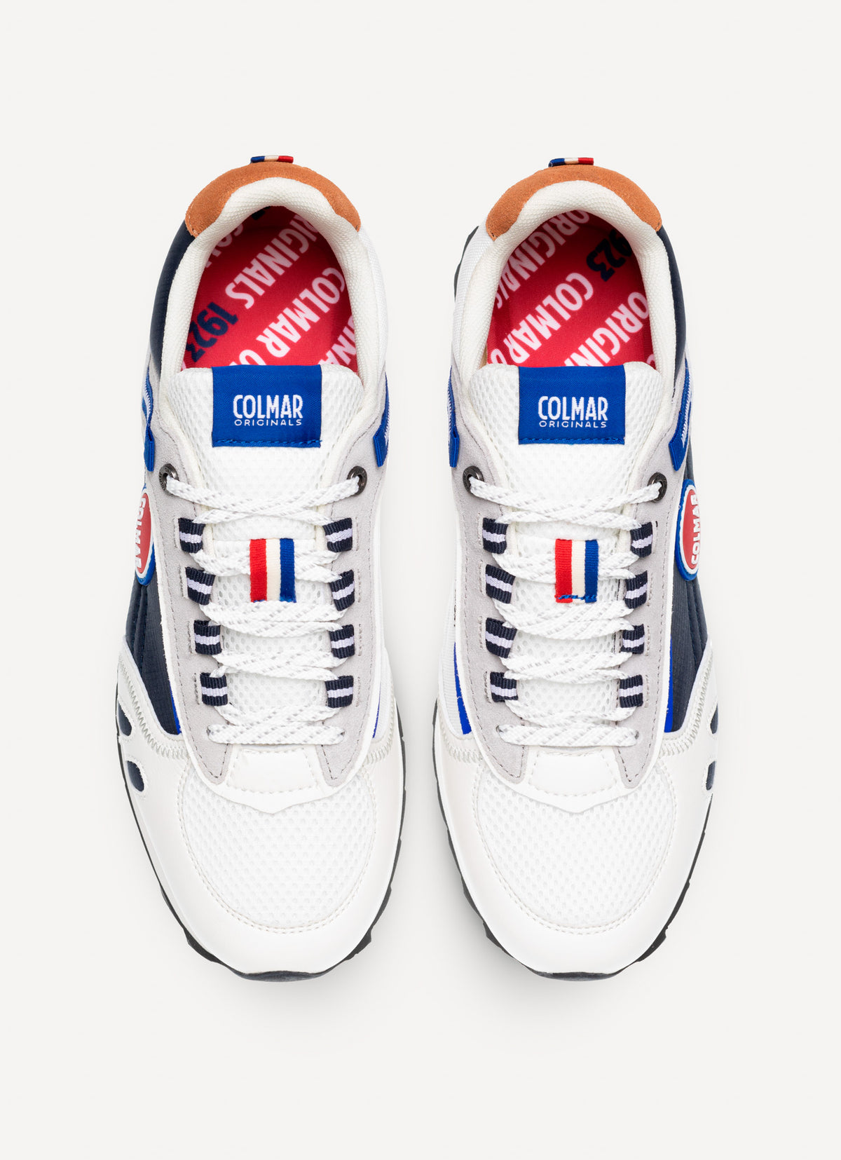 Scarpe Colmar Uomo Sneakers Travis Sport Dual BIANCO - BLU