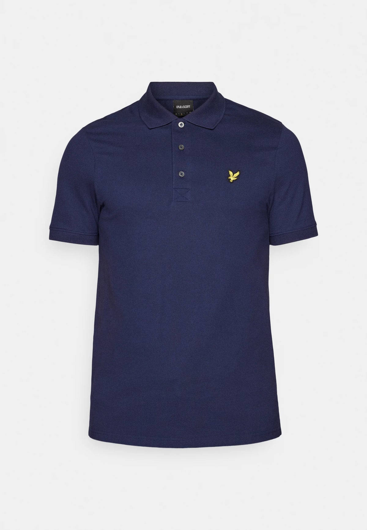 POLO LYLE & SCOTT UOMO COTONE PIQUE' BLU