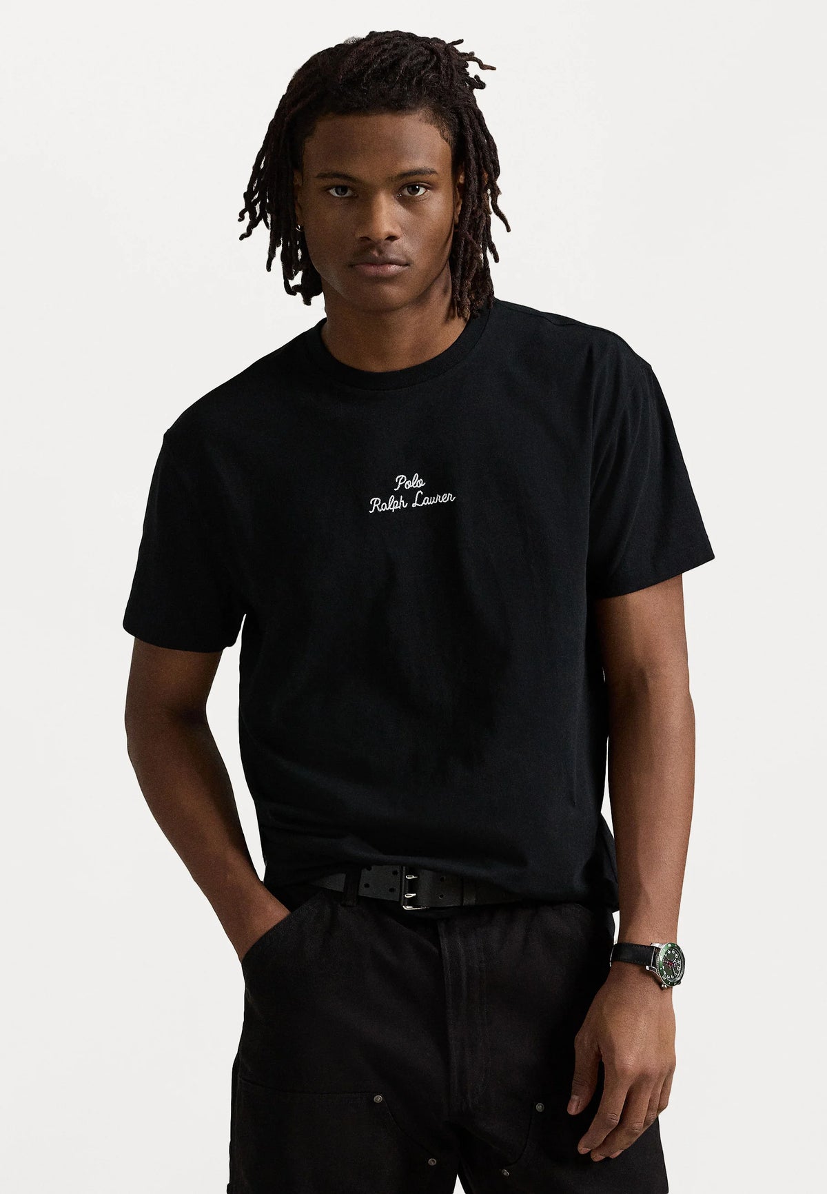 T-SHIRT RALPH LAUREN MAGLIETTA IN JERSEY CUSTOM SLIM FIT NERO 2