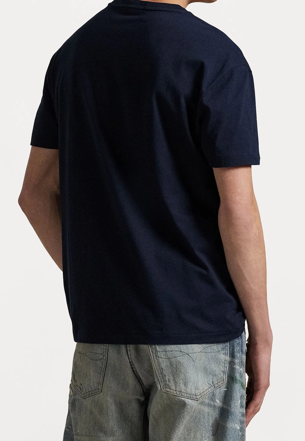 T-SHIRT RALPH LAUREN MAGLIETTA IN JERSEY CUSTOM SLIM FIT BLU 2