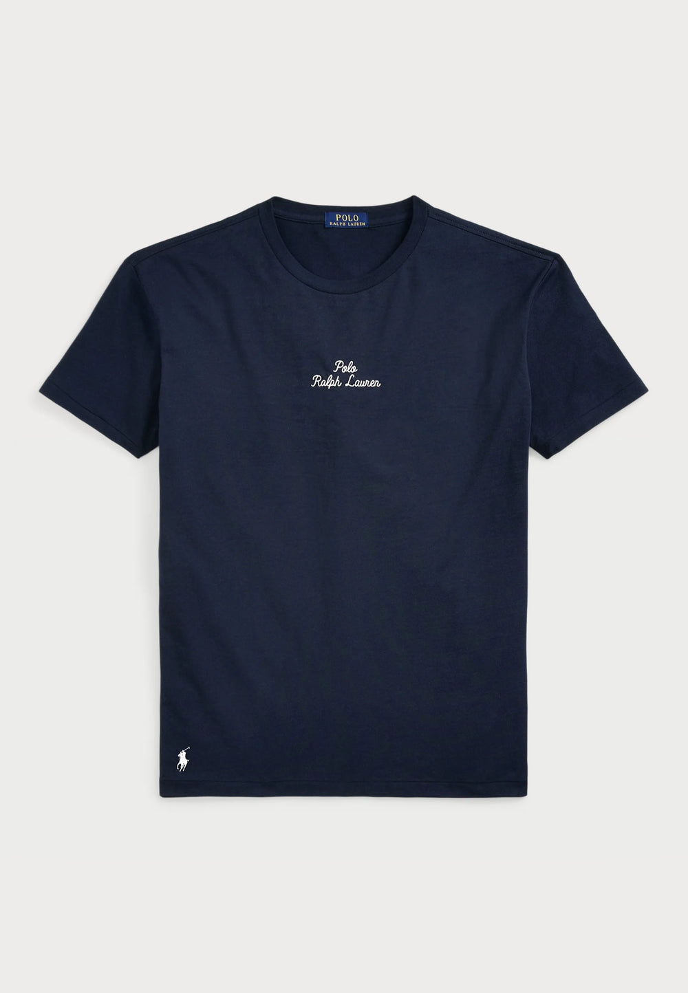 T-SHIRT RALPH LAUREN MAGLIETTA IN JERSEY CUSTOM SLIM FIT BLU 2