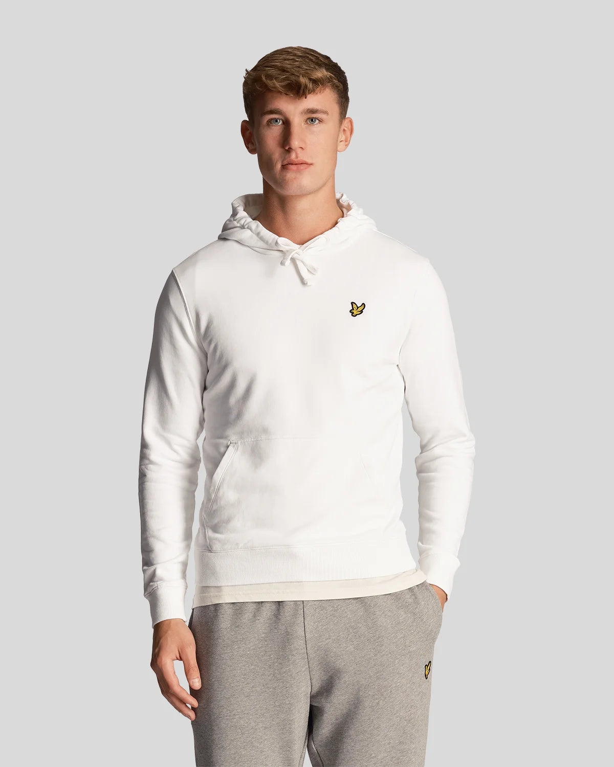 FELPA LYLE & SCOTT CON CAPPUCCIO UNICA TINTA