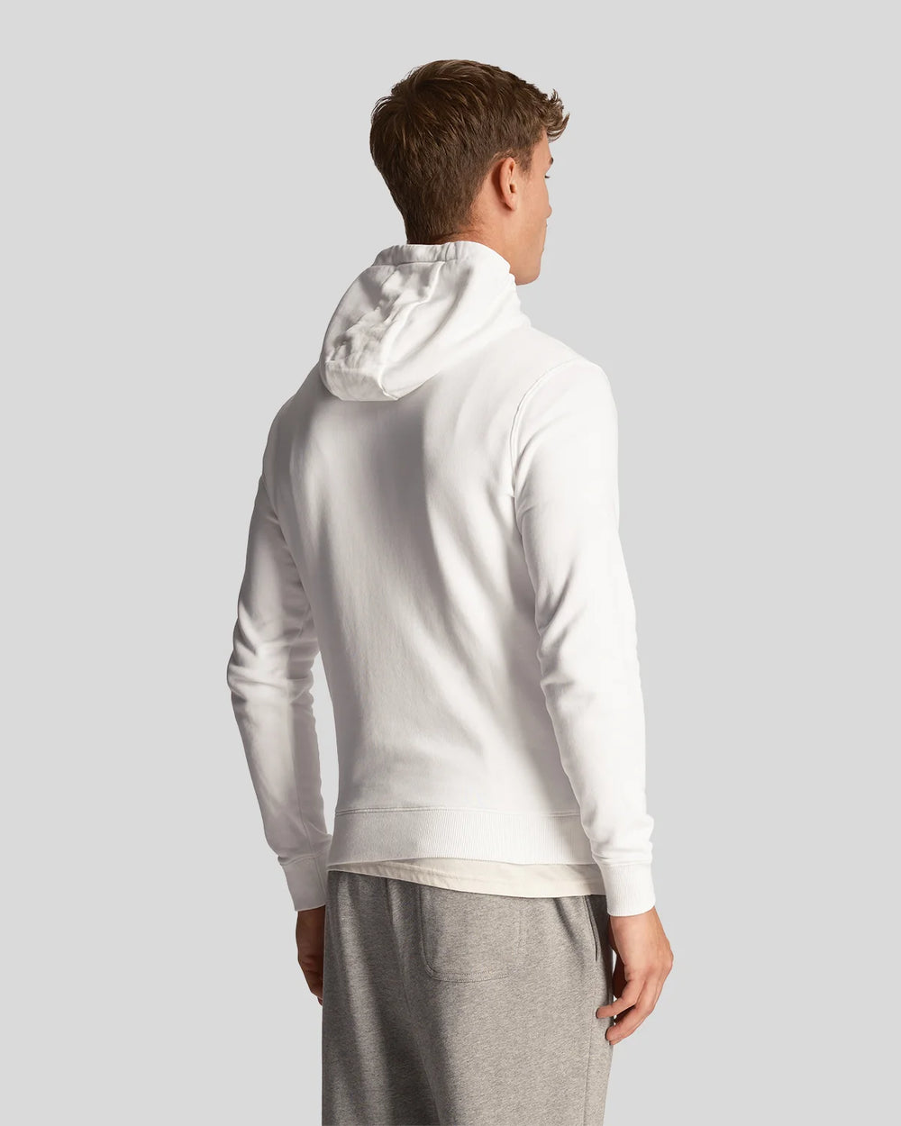 FELPA LYLE & SCOTT CON CAPPUCCIO UNICA TINTA