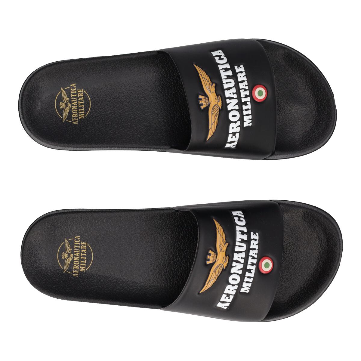 CIABATTE UOMO AERONAUTICA MILITARE UOMO NERO