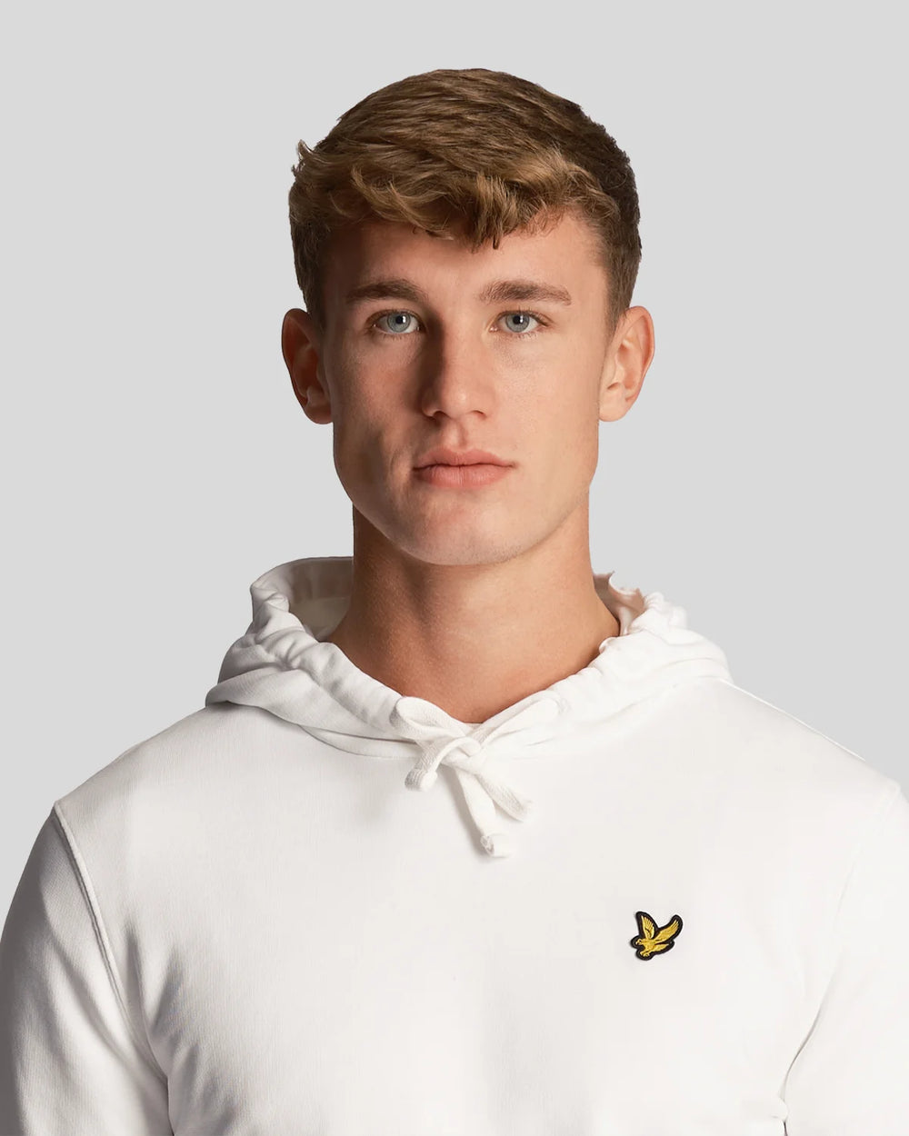 FELPA LYLE & SCOTT CON CAPPUCCIO UNICA TINTA