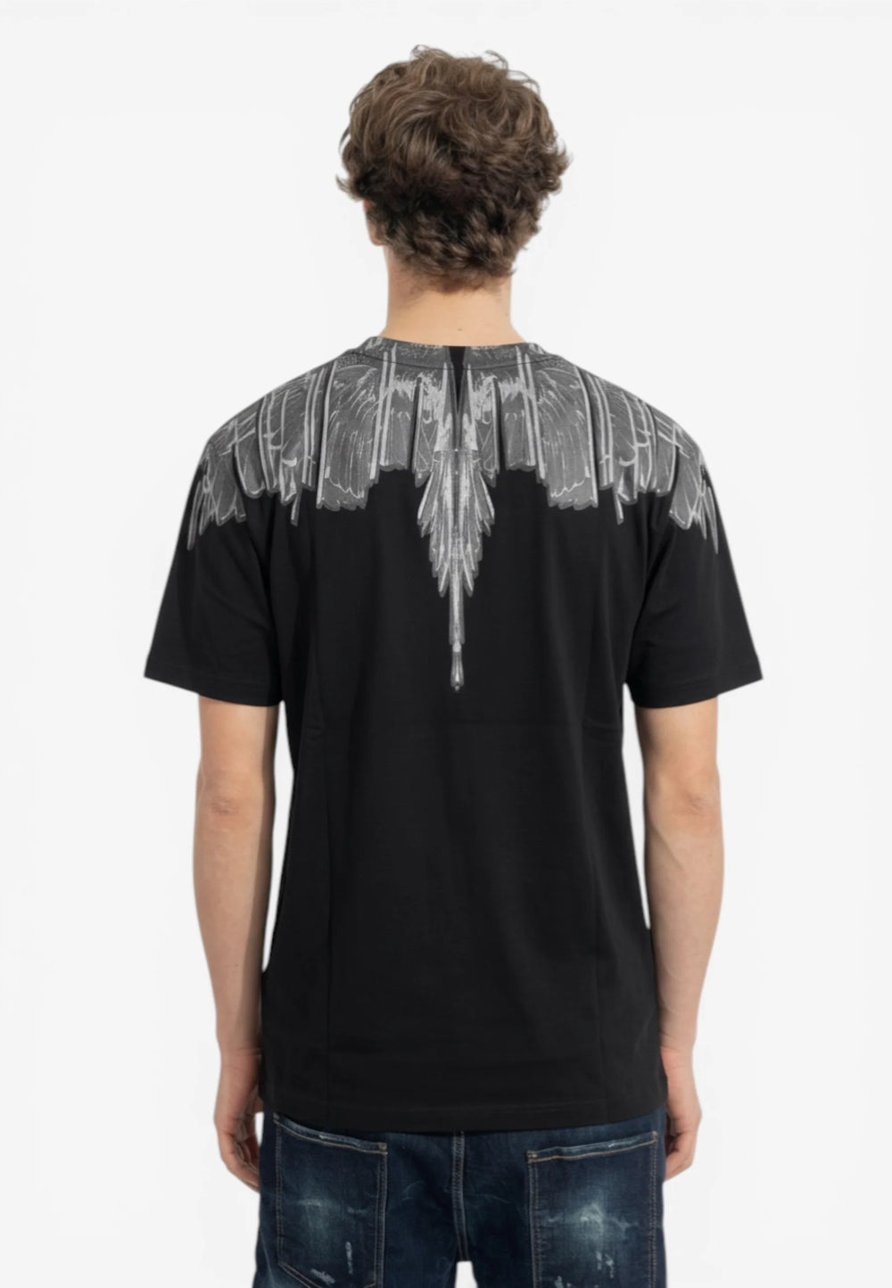 MARCELO BURLON T-SHIRT MEZZA MANICA COUNTY OF MILAN NERO