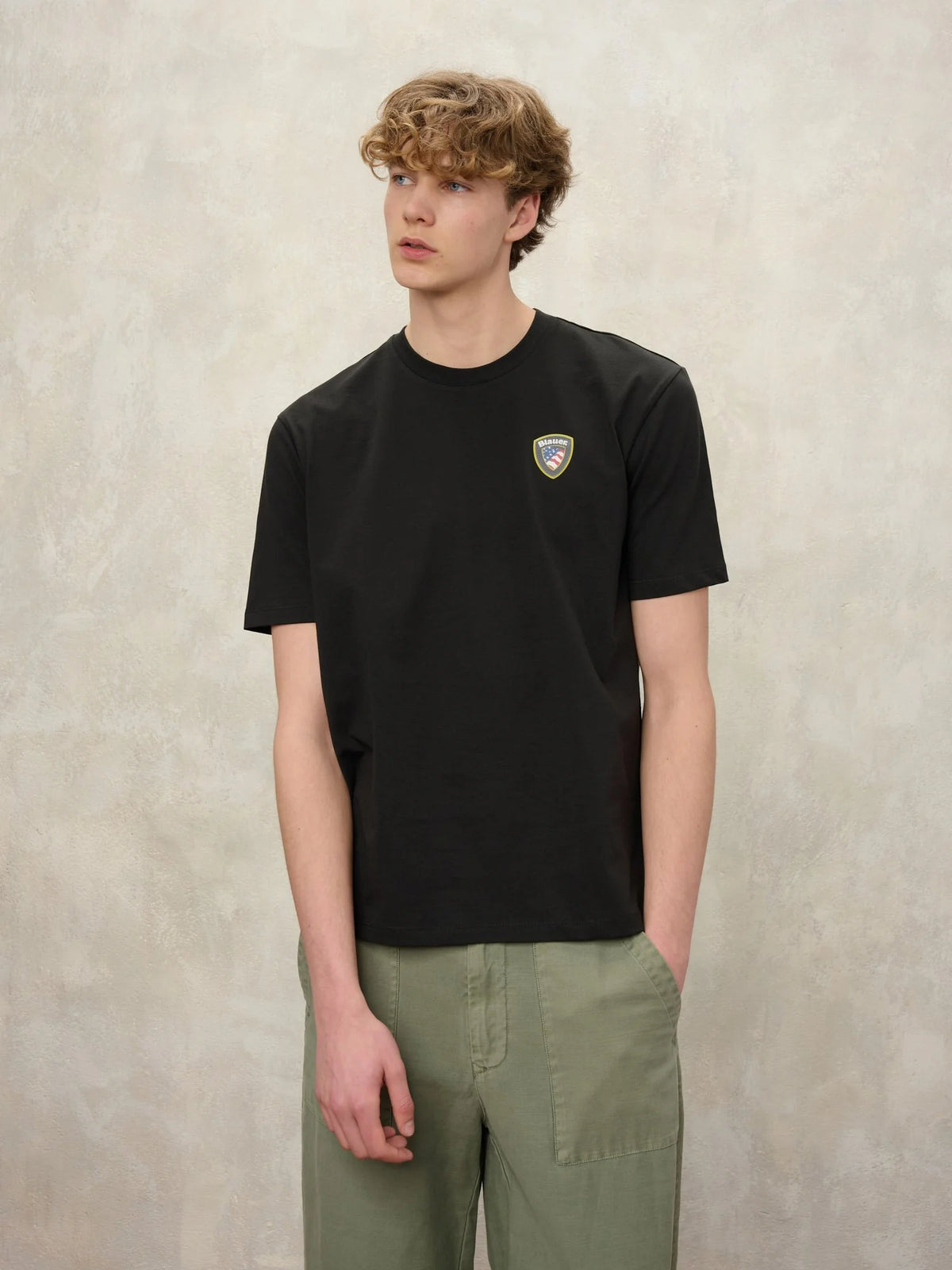 BLAUER T-SHIRT FAXON 2284-7480 MEZZA MANICA NERO