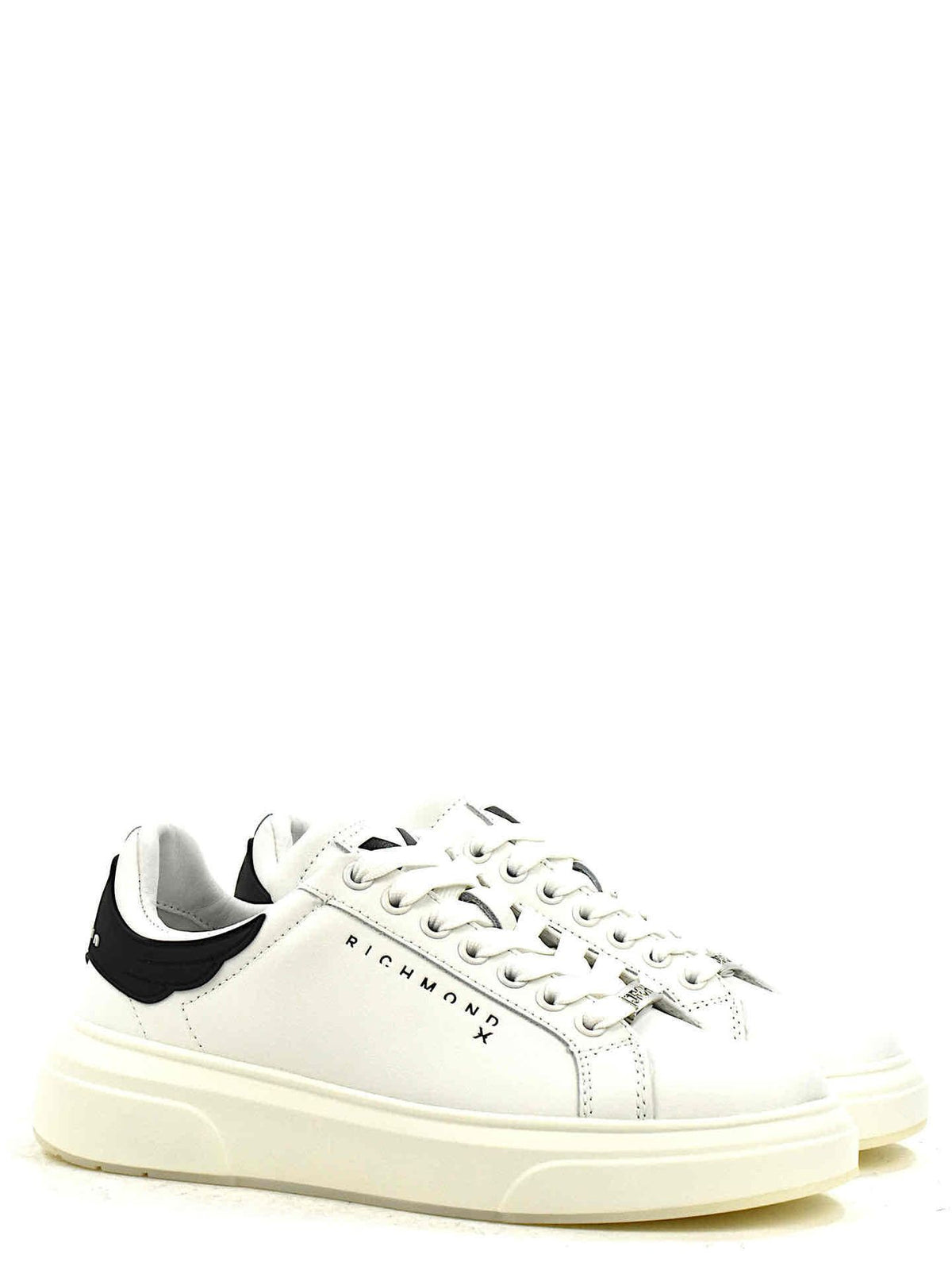 RICHMOND SCARPE SNEAKERS UOMO IN PELLE LOGO JOHN RICHMOND BIANCO