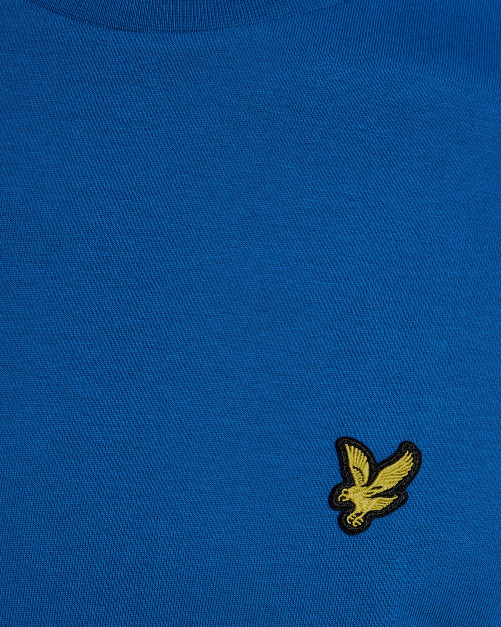 T-SHIRT LYLE & SCOTT MEZZA MANICA GIROCOLLO COTONE BASIC BLU LUCID