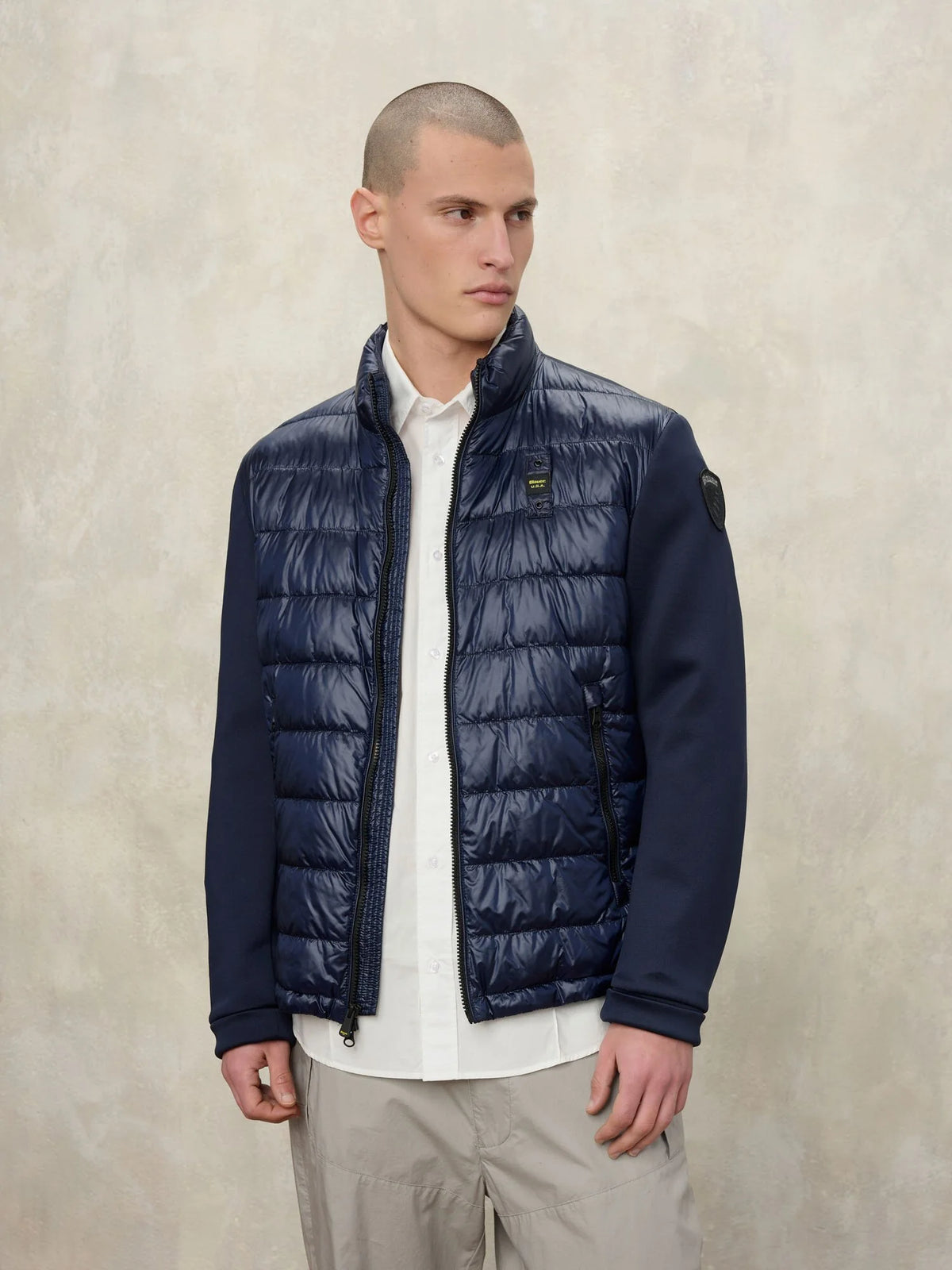 BLAUER GIACCA HEBRON CON MANICHE SCUBA 26SBLUC02207-007459 BLU