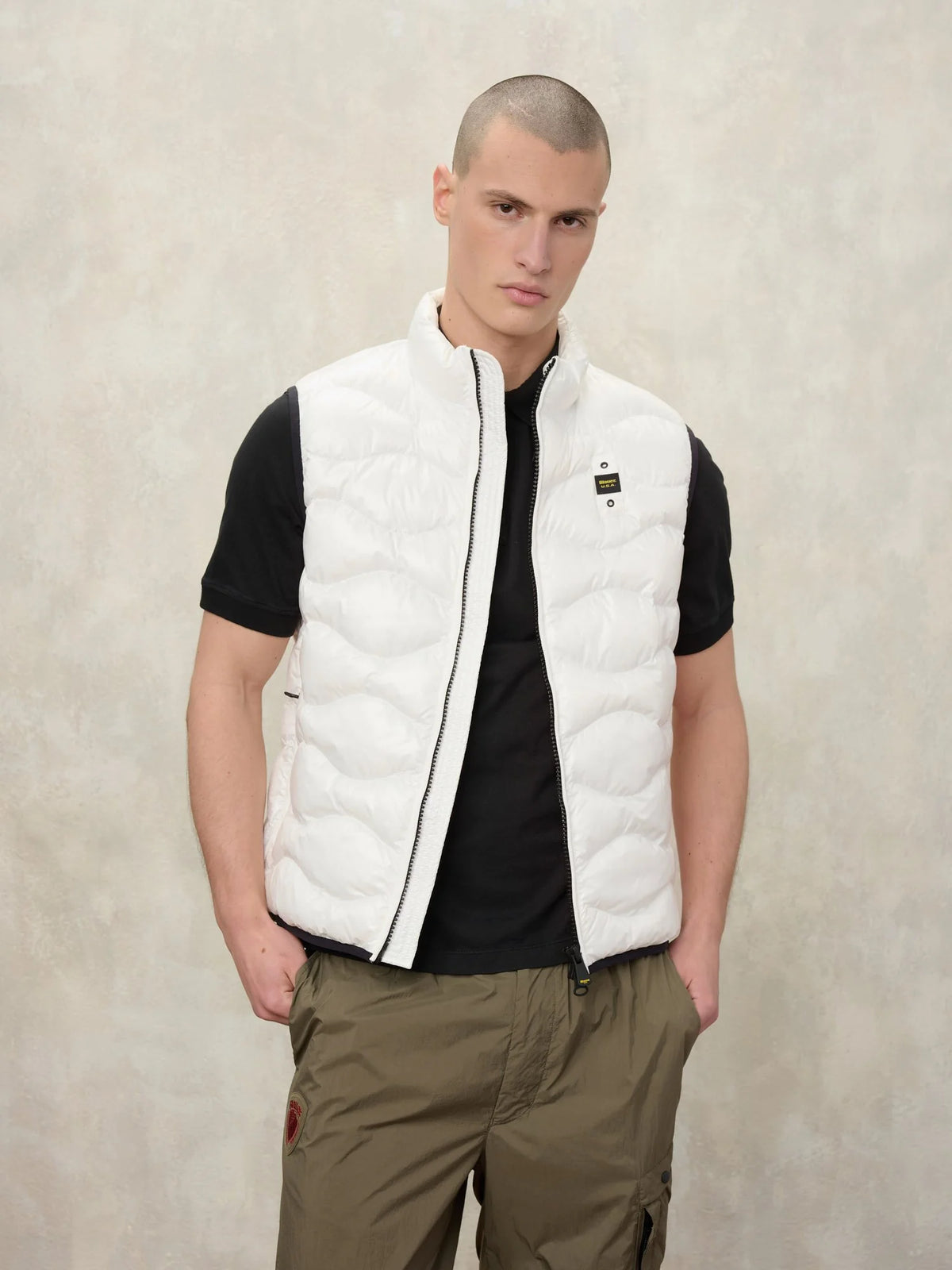BLAUER SMANICATO AD ONDE DANNY 26SBLUX02184-005958 BIANCO