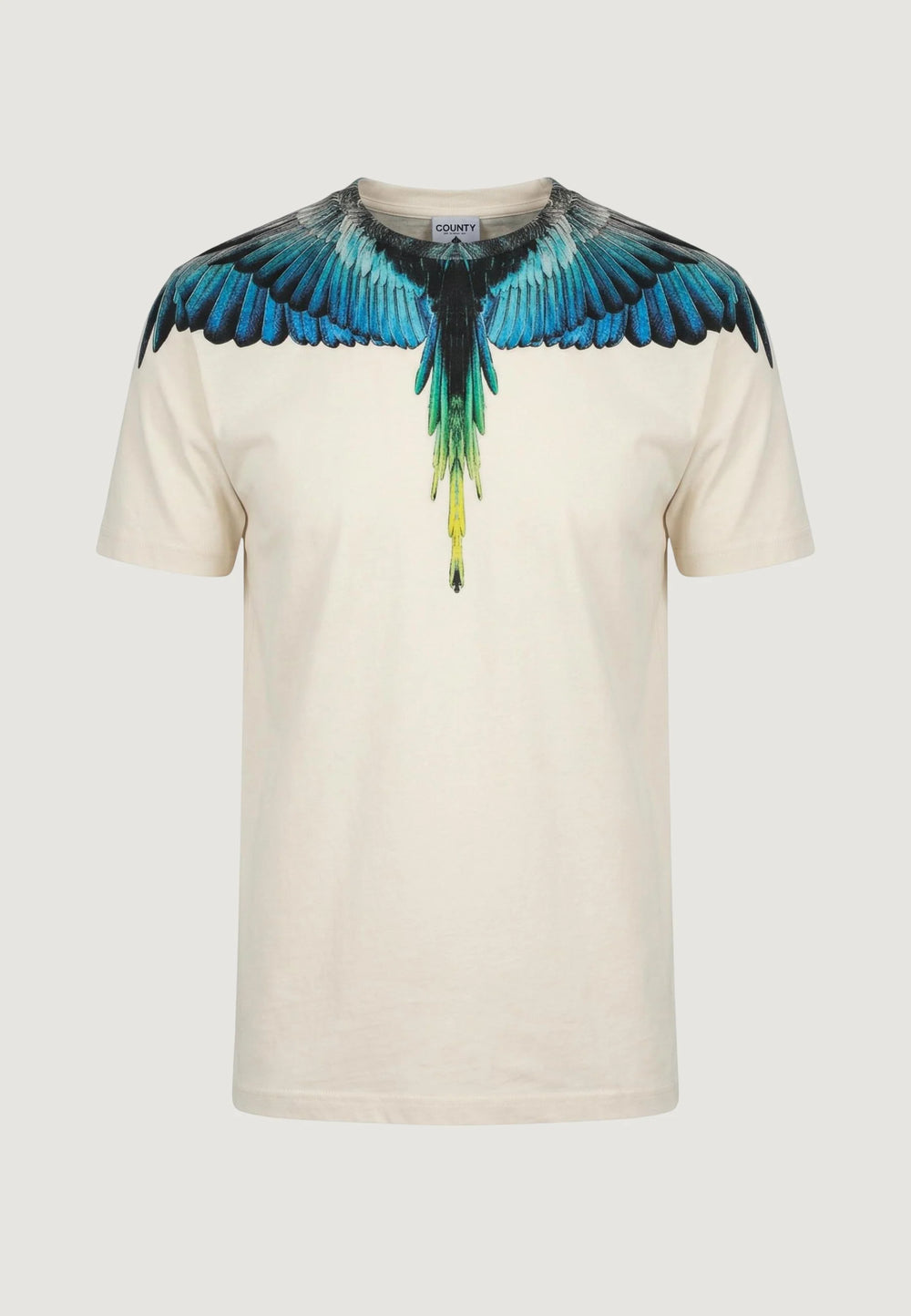 MARCELO BURLON T-SHIRT MEZZA MANICA COUNTY OF MILAN BIANCA