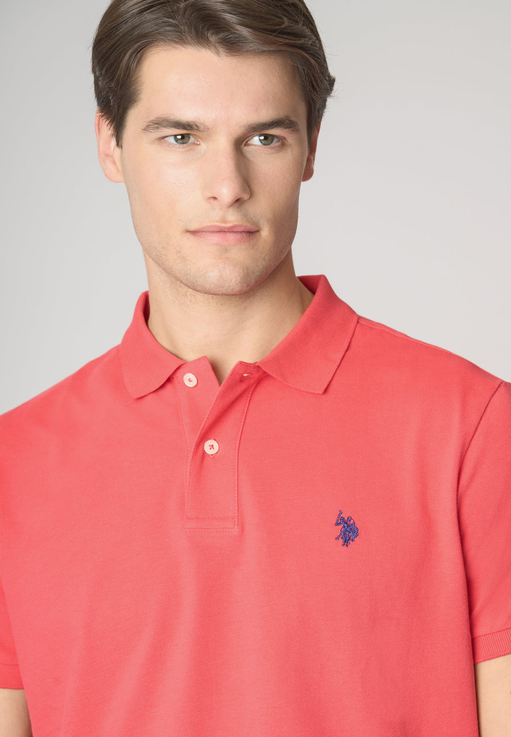 POLO UOMO US POLO ASSN IN COTONE PIQUET ROSSO
