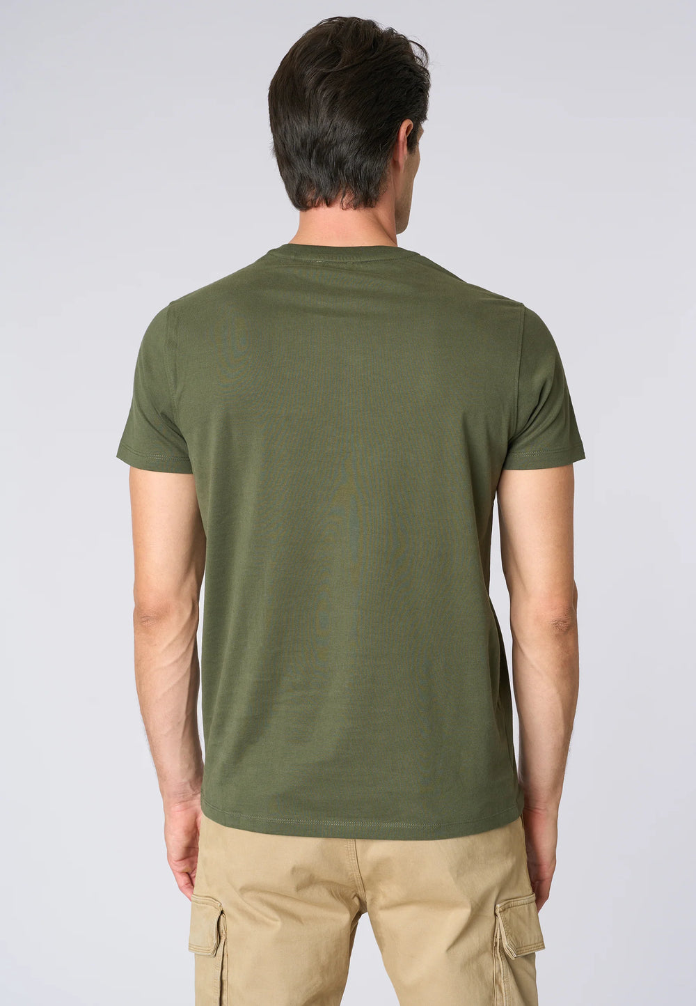 T-SHIRT UOMO US POLO ASSN MANICHE CORTE IN COTONE VERDE