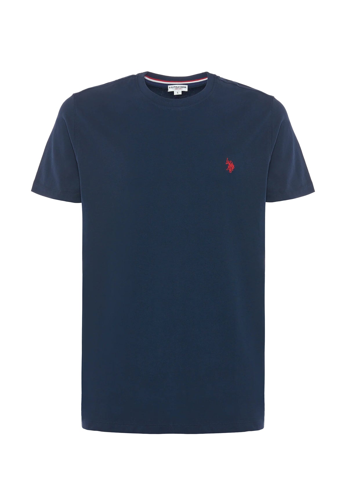 T-SHIRT UOMO US POLO ASSN MANICHE CORTE IN COTONE BLU