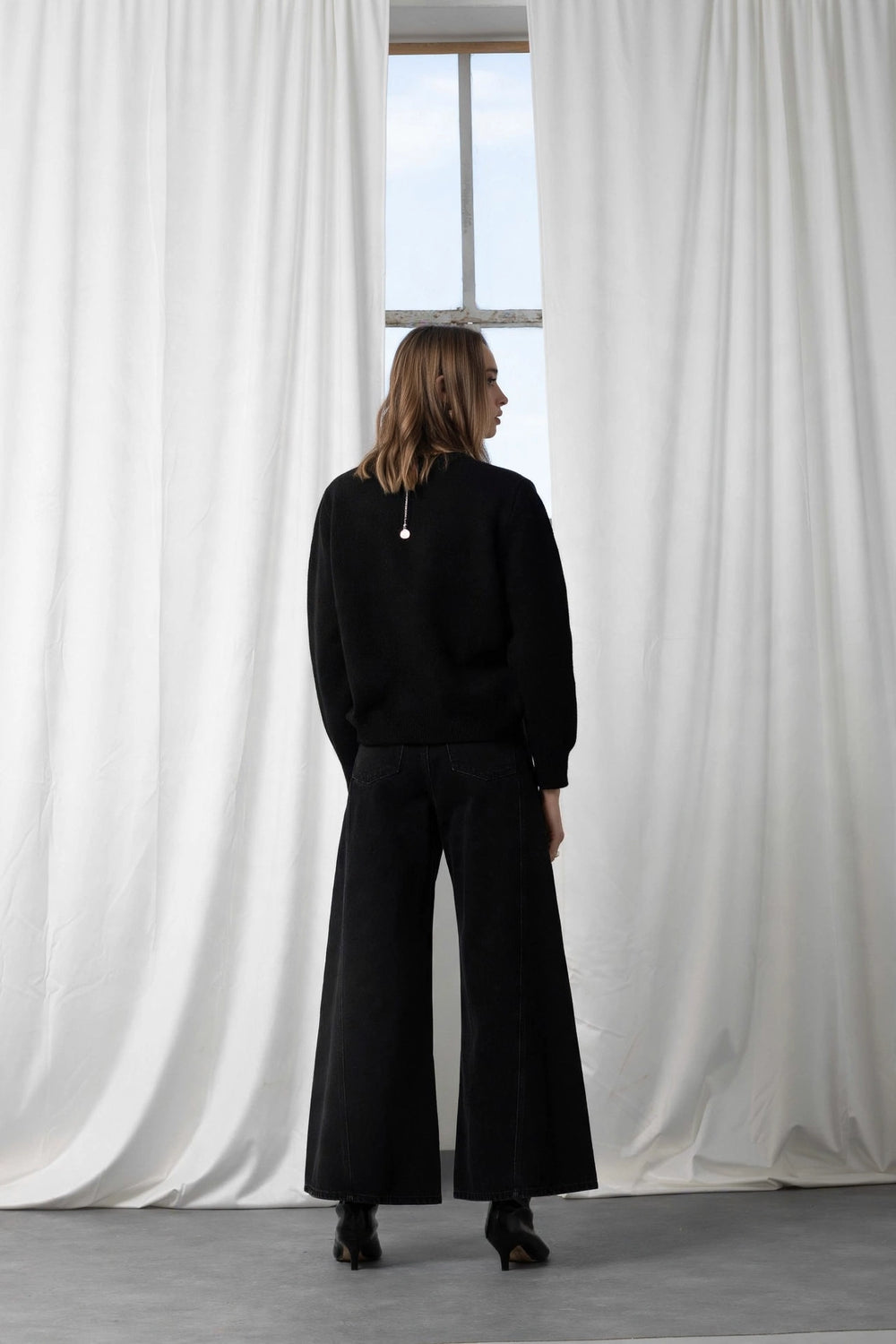 AN AIM DENIM PALAZZO J0035