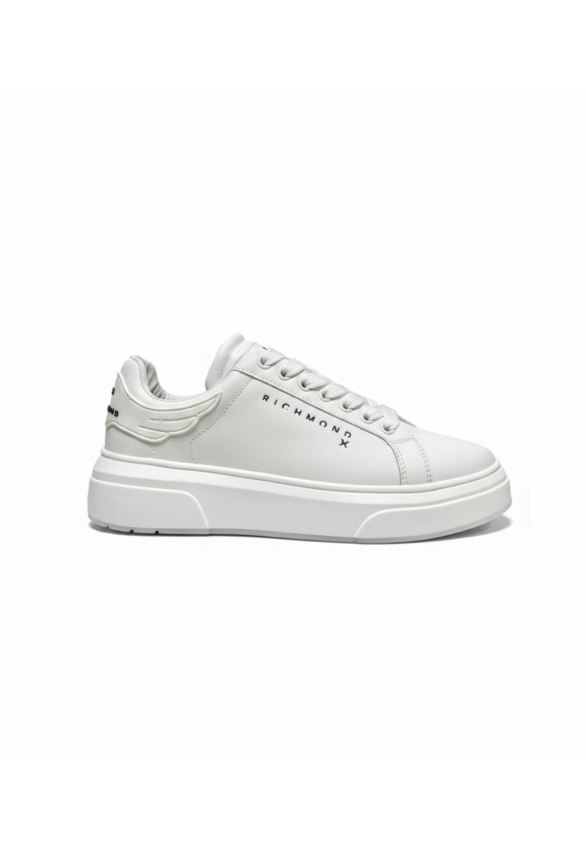 RICHMOND SCARPE SNEAKERS UOMO IN PELLE TOTAL WHITE BIANCO