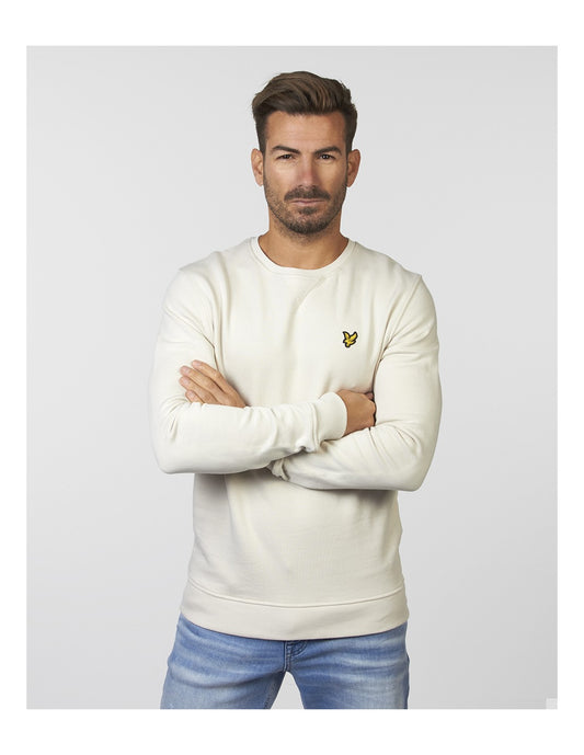 FELPA LYLE & SCOTT GIROCOLLO UNICA TINTA