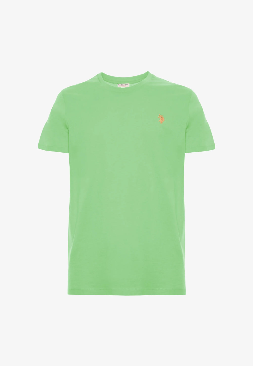 T-SHIRT UOMO US POLO ASSN MANICHE CORTE IN COTONE VERDE