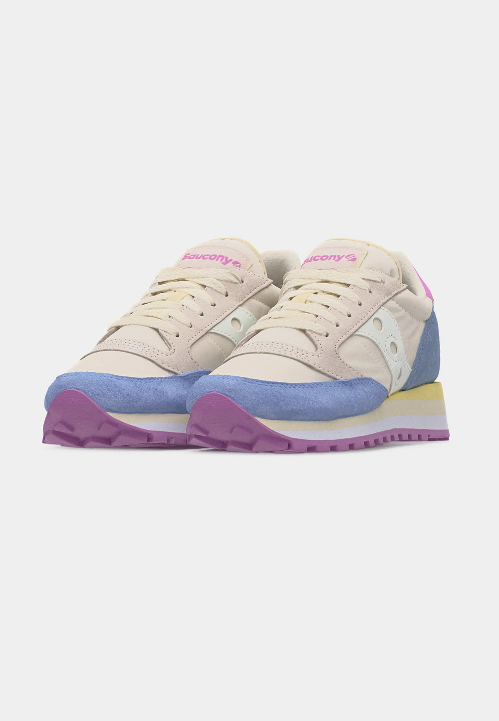 SCARPE SAUCONY JAZZ TRIPLE DONNA S60530-62 AZZURRO BIANCO ROSA