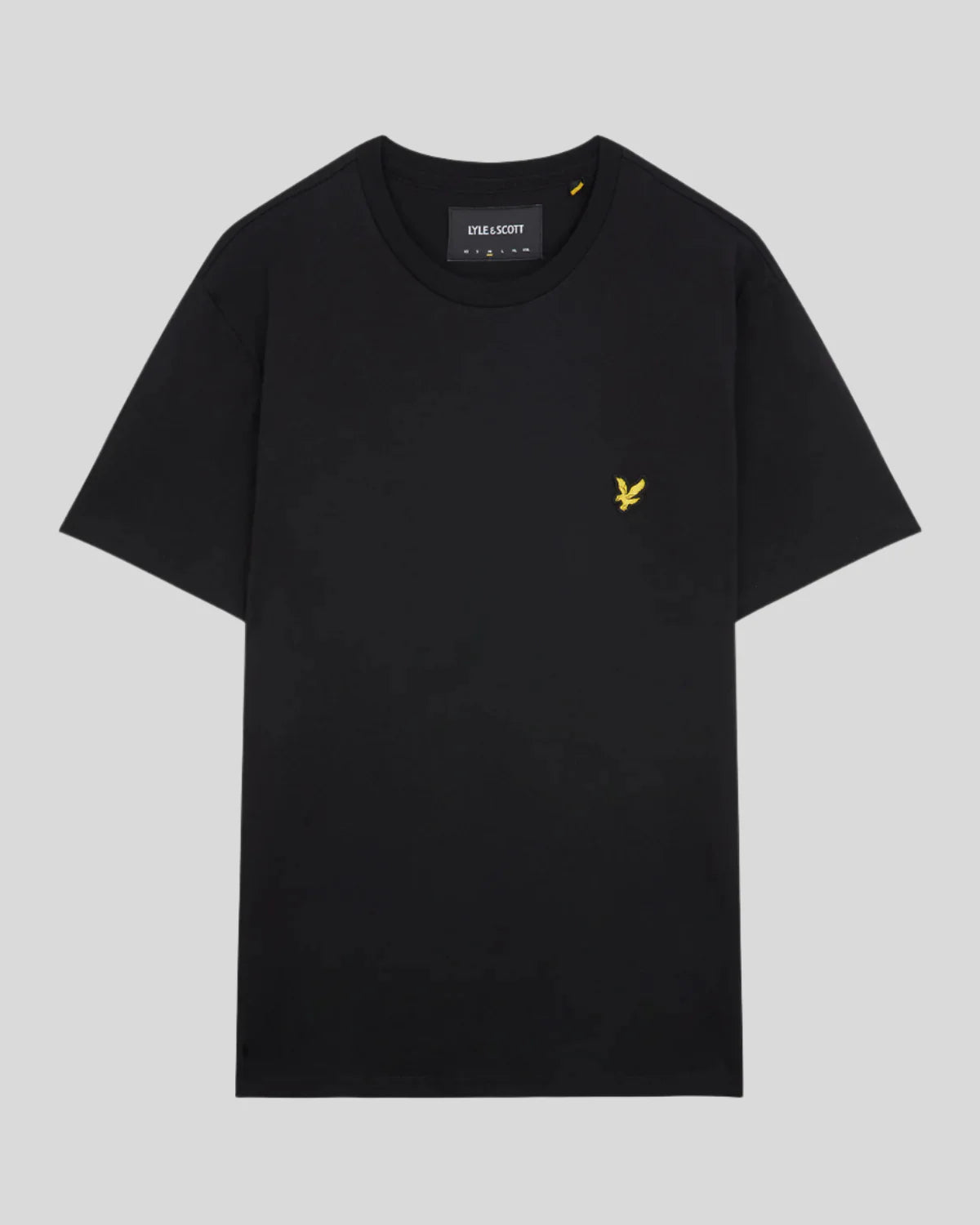 T-SHIRT LYLE & SCOTT MEZZA MANICA GIROCOLLO COTONE BASIC NERO