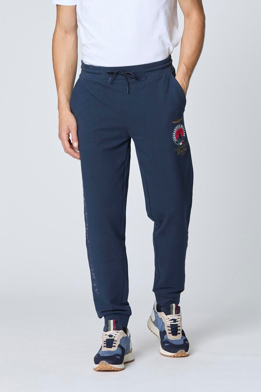 PANTALONE AERONAUTICA MILITARE SPORTIVO DIAVOLI ROSSI