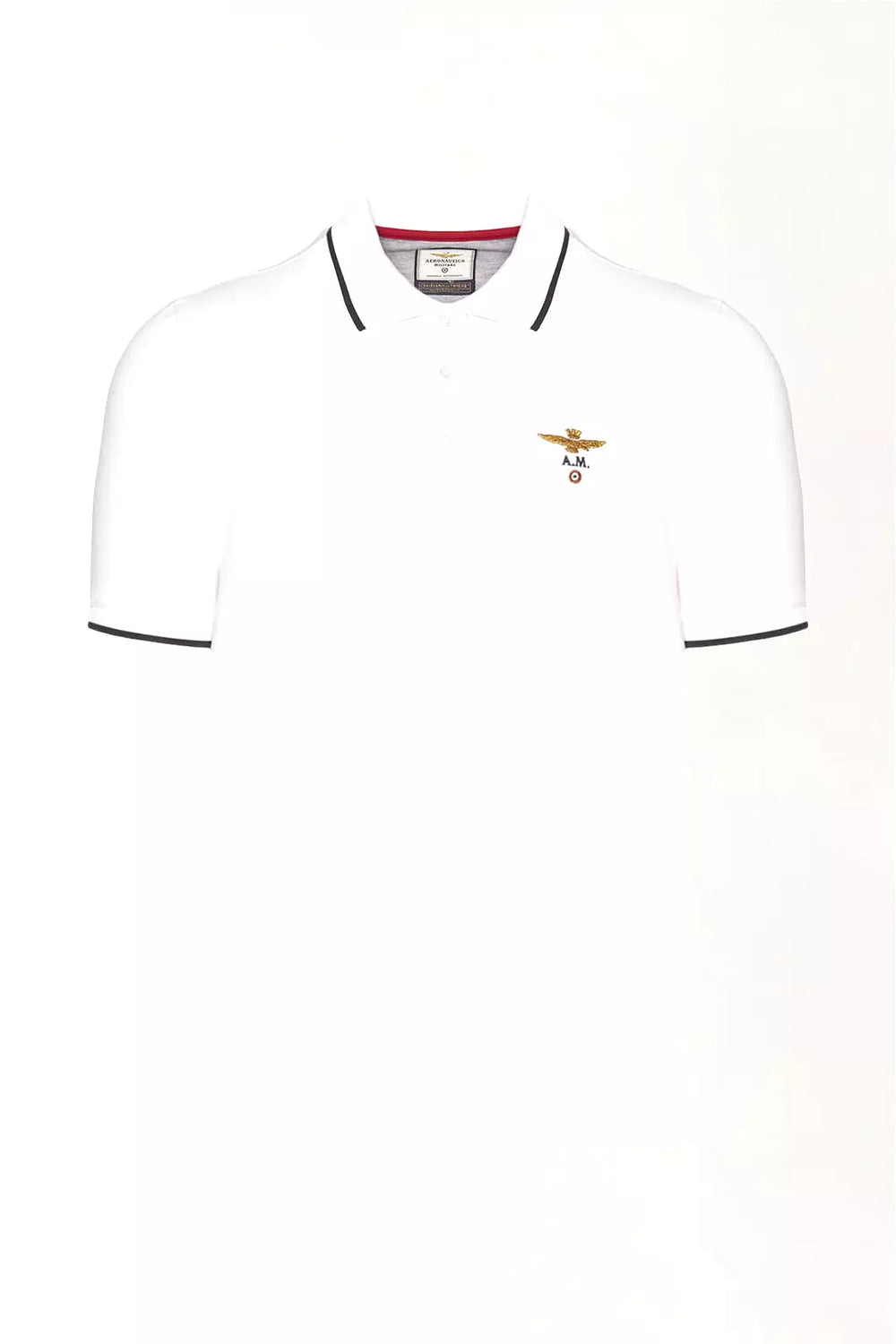 Polo Aeronautica Militare basica in cotone pique'