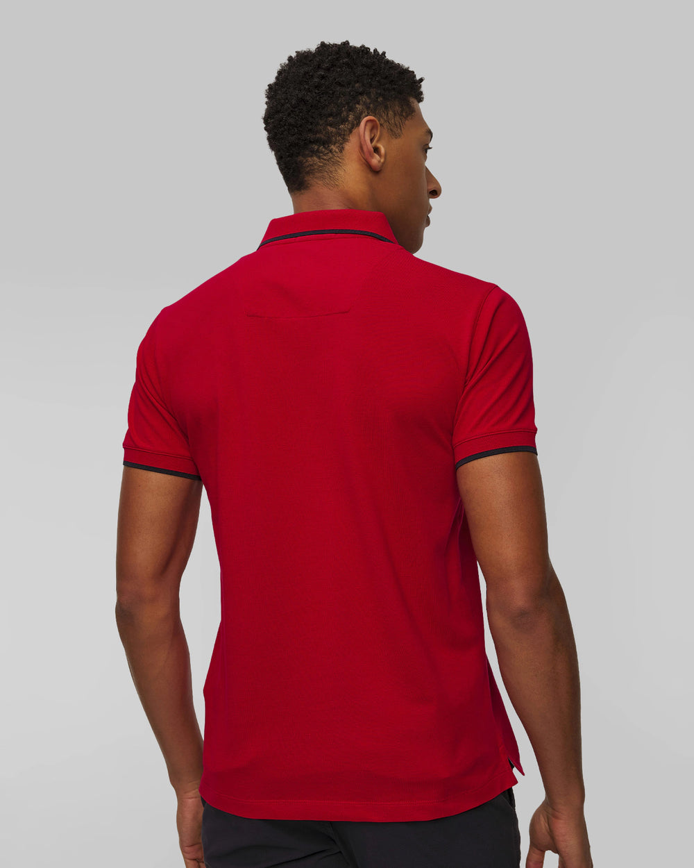 Polo Aeronautica Militare Basica in Cotone Pique' Rosso
