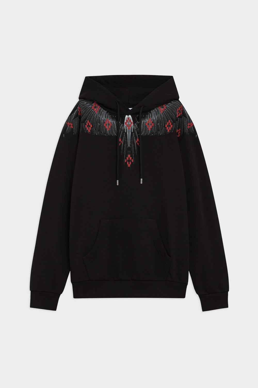MARCELO BURLON COUNTY OF MILAN FELPA CON CAPPUCCIO F6CMMAHS067 NERO