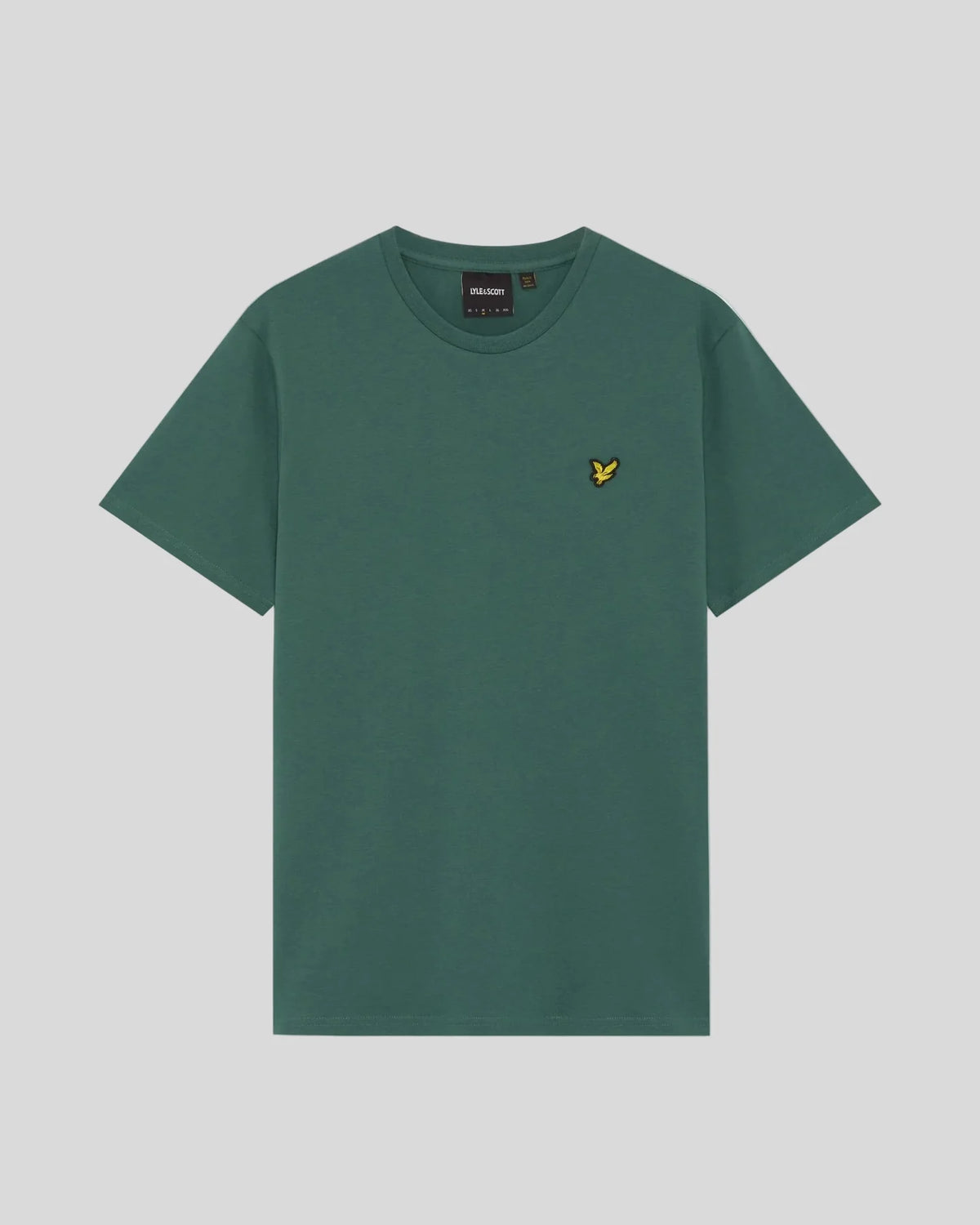 T-SHIRT LYLE & SCOTT MEZZA MANICA GIROCOLLO COTONE BASIC VERDE SCURO