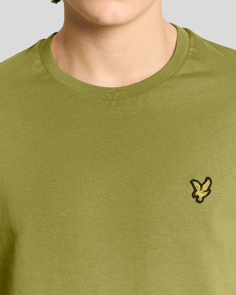 T-SHIRT LYLE & SCOTT MEZZA MANICA GIROCOLLO COTONE BASIC VERDE CHIARO