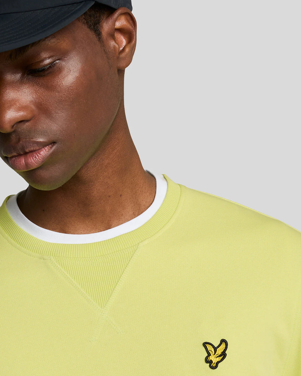 FELPA LYLE & SCOTT GIROCOLLO UNICA TINTA