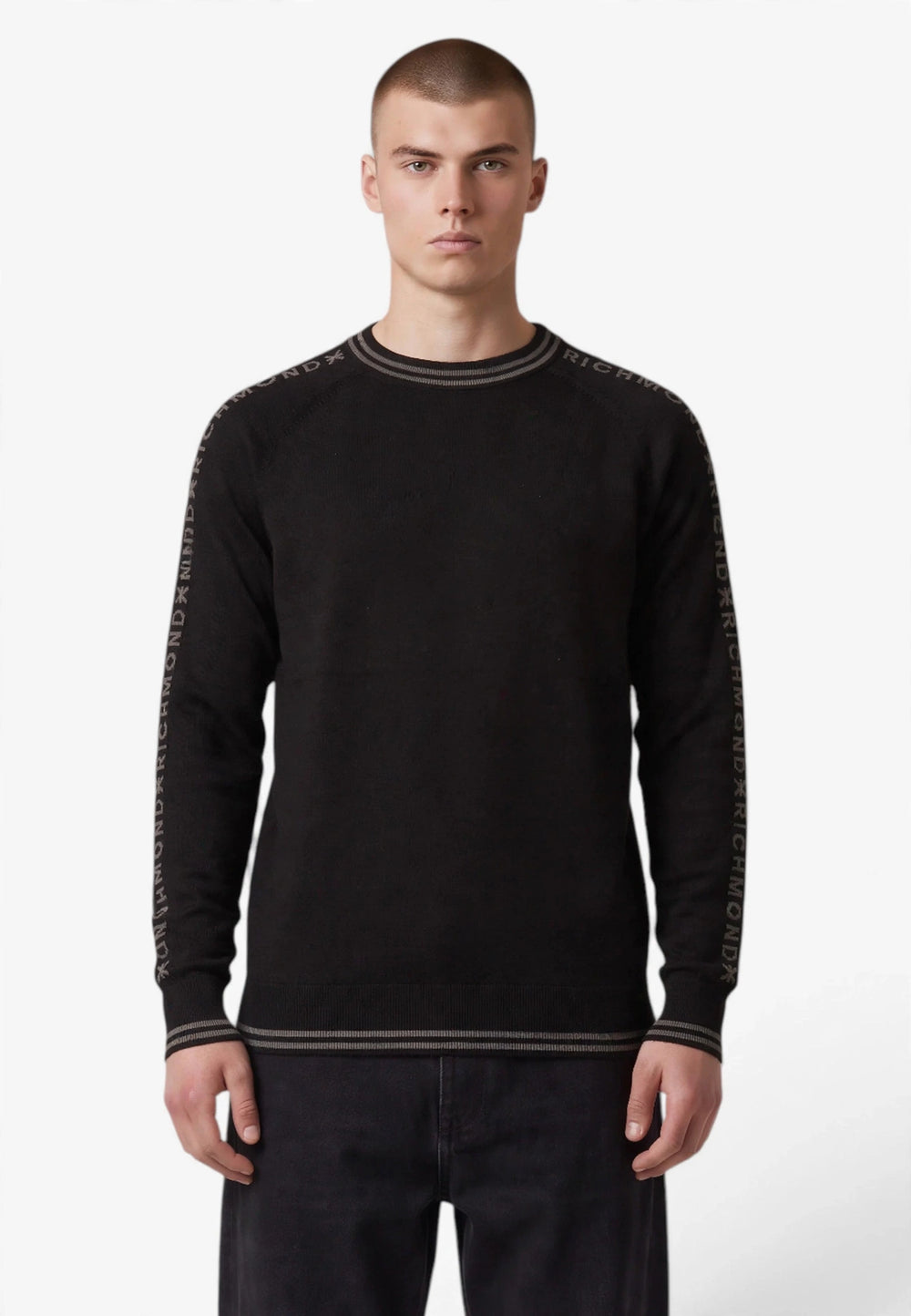 RICHMOND MAGLIONCINO UMA26041MA SWEATER JAPOR COL BLACK MIS