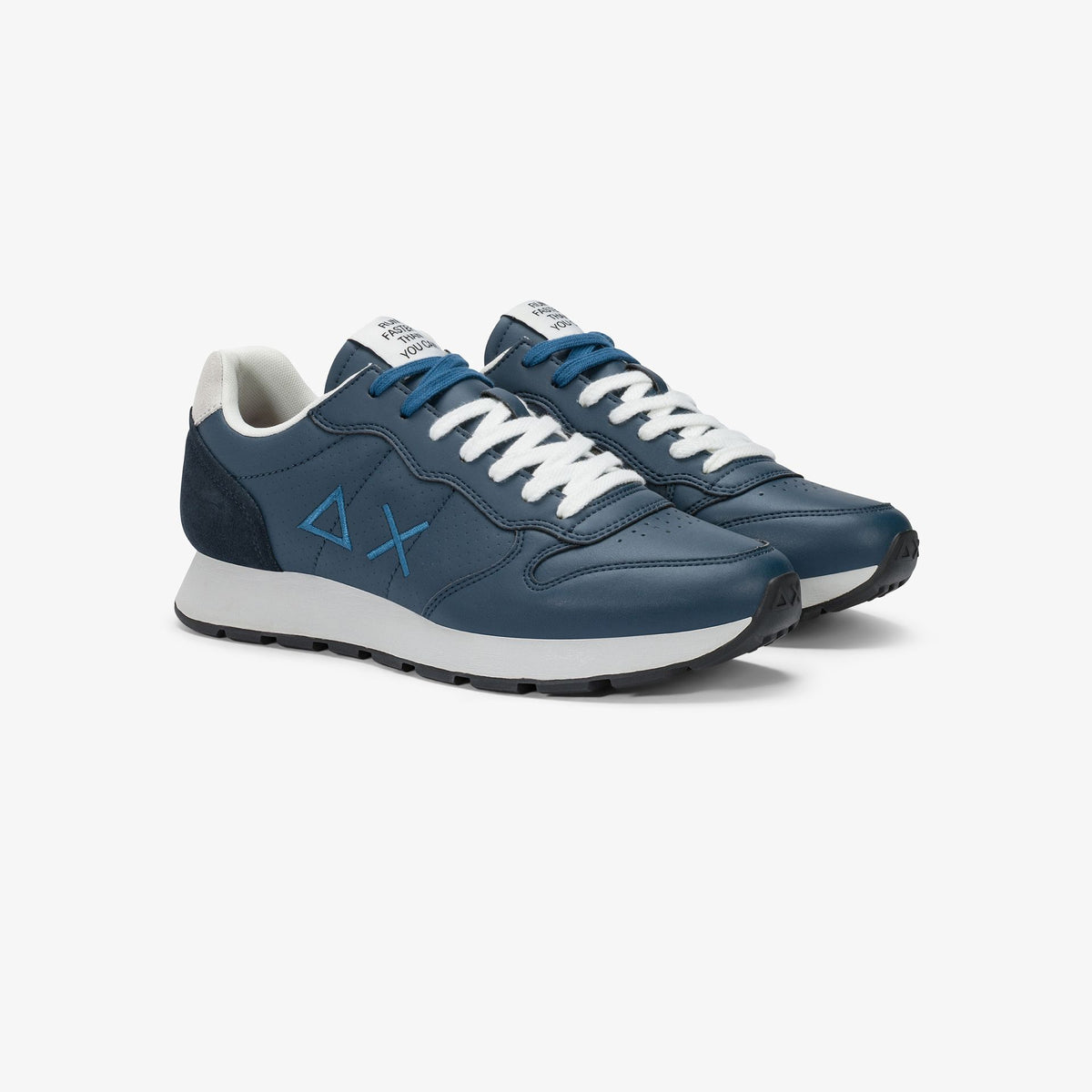 SUN 68 SCARPE Sneaker Tom Classic in pelle blu navy
