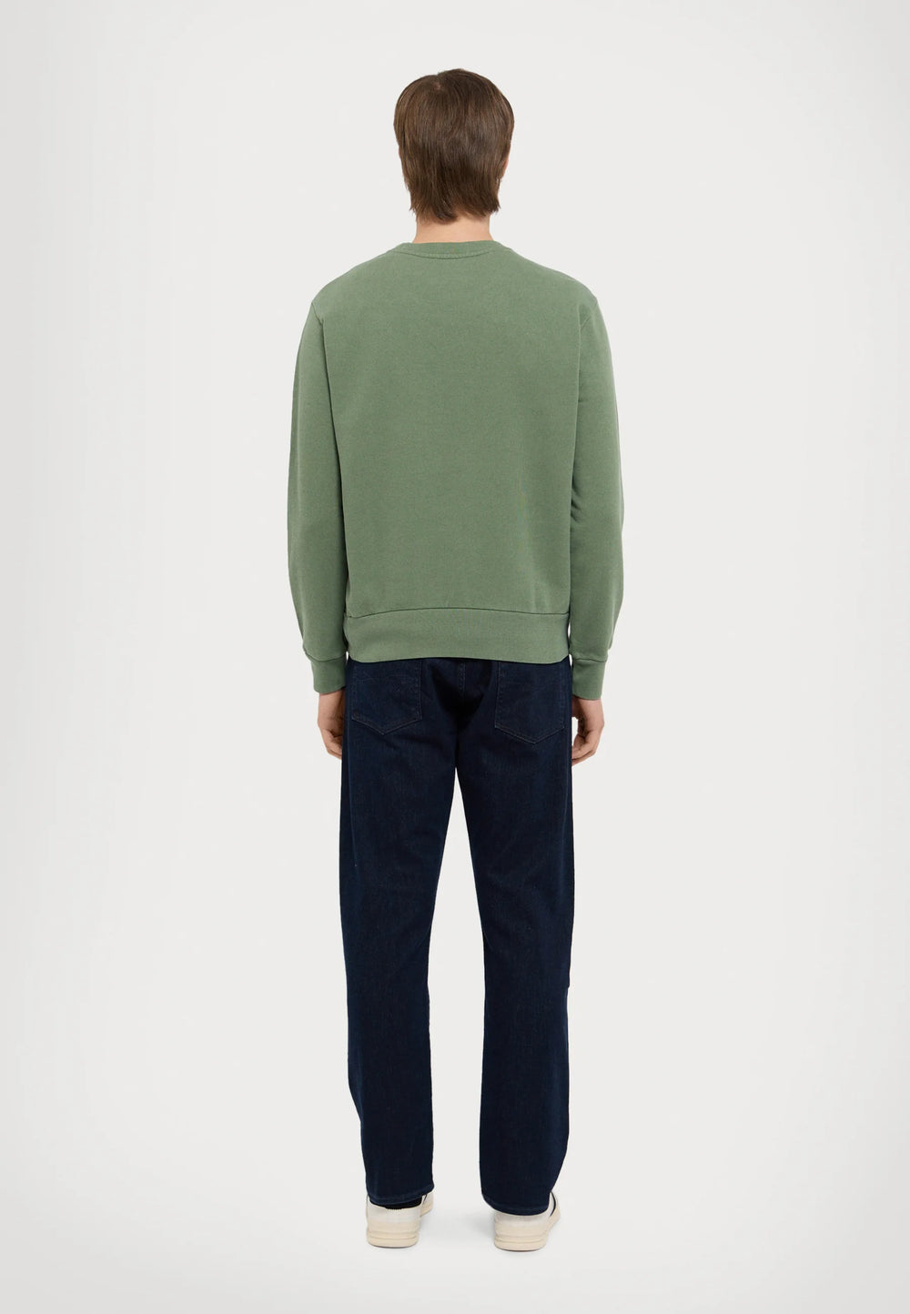 FELPA RALPH LAUREN LOOPBACK IN COTONE GIROCOLLO VERDE CHIARO
