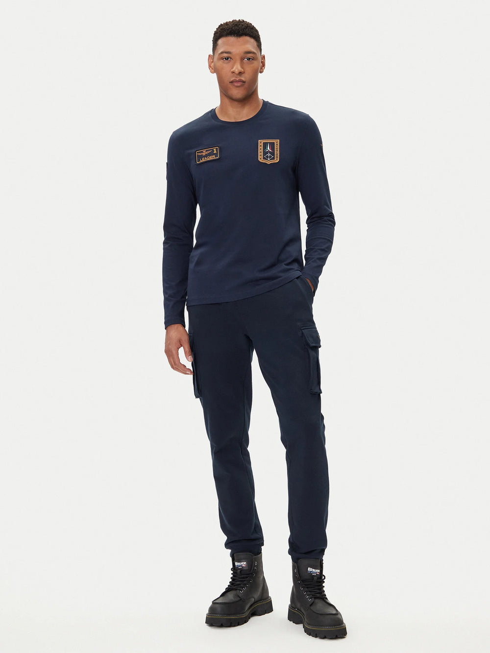 T-SHIRT AERONAUTICA MILITARE MANICA LUNGA REGULAR FIT