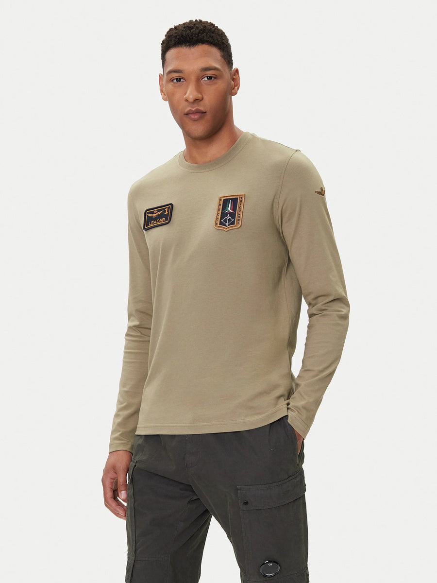T-SHIRT AERONAUTICA MILITARE MANICA LUNGA REGULAR FIT