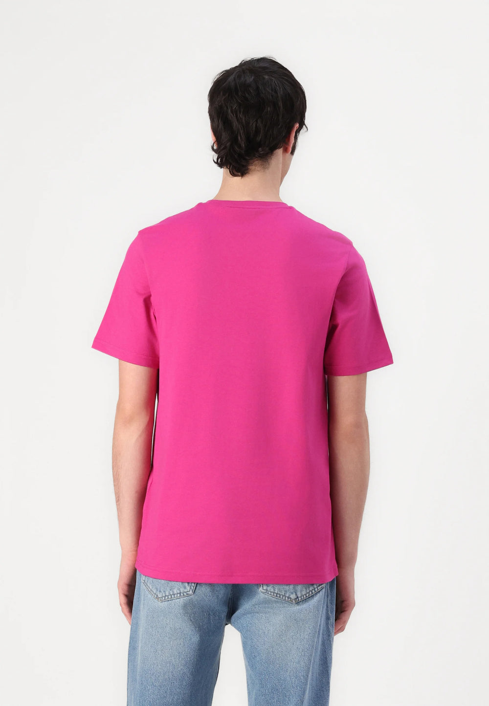 T-SHIRT LYLE & SCOTT MEZZA MANICA GIROCOLLO COTONE BASIC ROSA
