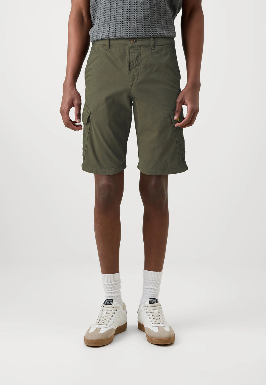 BERMUDA CARGO WEMBLEY CON TASCONI VERDE MILITARE