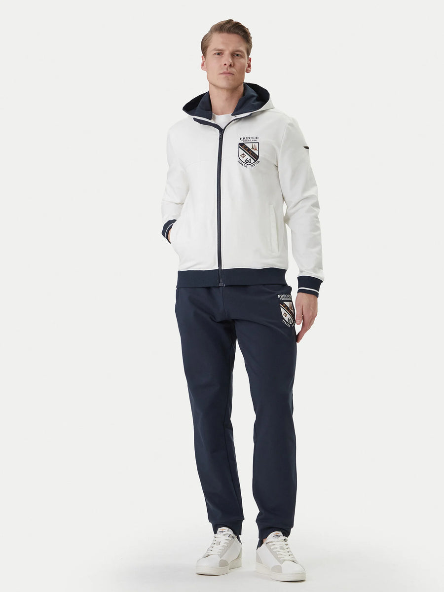 TUTA UOMO AERONAUTICA MILITARE 261TF0115UF00674 BIANCO BLU