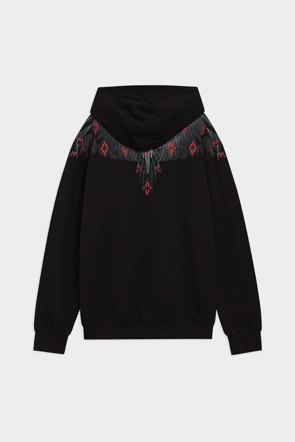 MARCELO BURLON COUNTY OF MILAN FELPA CON CAPPUCCIO F6CMMAHS067 NERO