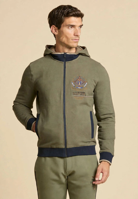 AERONAUTICA MILITARE FELPA 313° Gruppo in cotone garzato UOMO 262FE2131UF00662