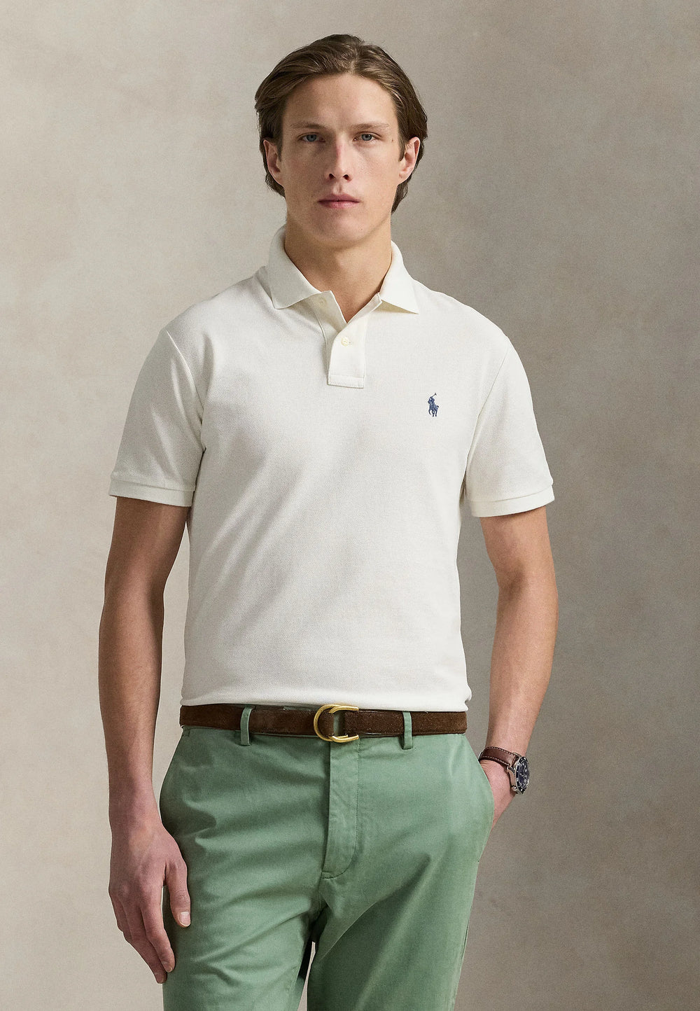 RALPH LAUREN POLO IN PIQUE' SLIM-FIT