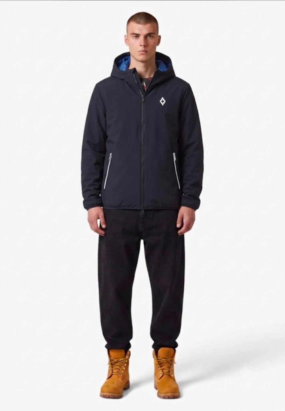 MARCELO BURLON COUNTY OF MILAN GIUBBOTTO F6CMMAPF001 NERO