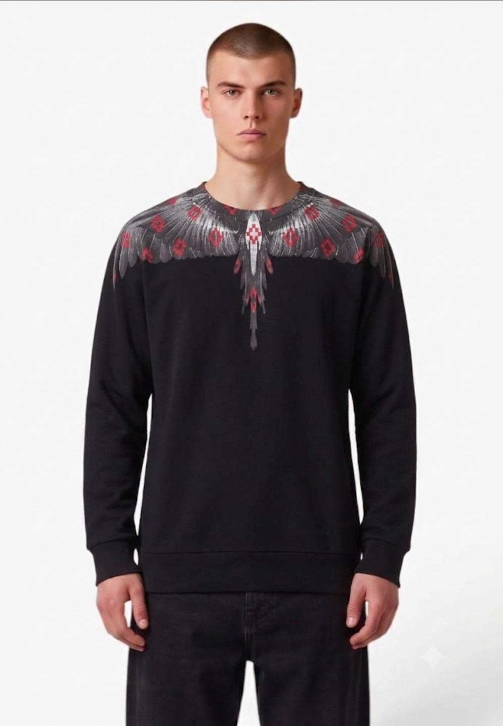 MARCELO BURLON COUNTY OF MILAN FELPA F6CMMASW068 NERO