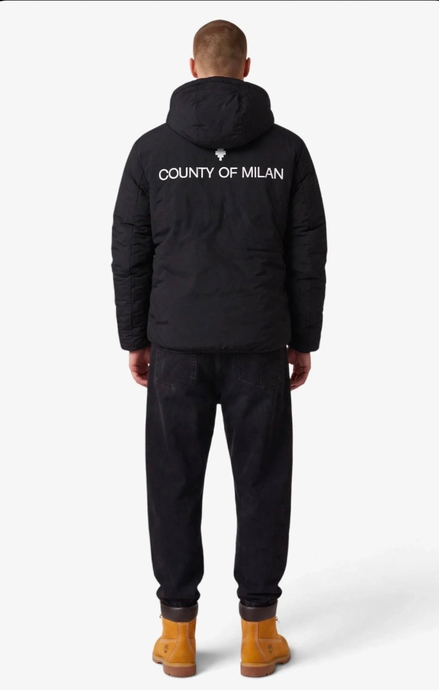 MARCELO BURLON COUNTY OF MILAN GIUBBOTTO F6CMMAPF001 NERO