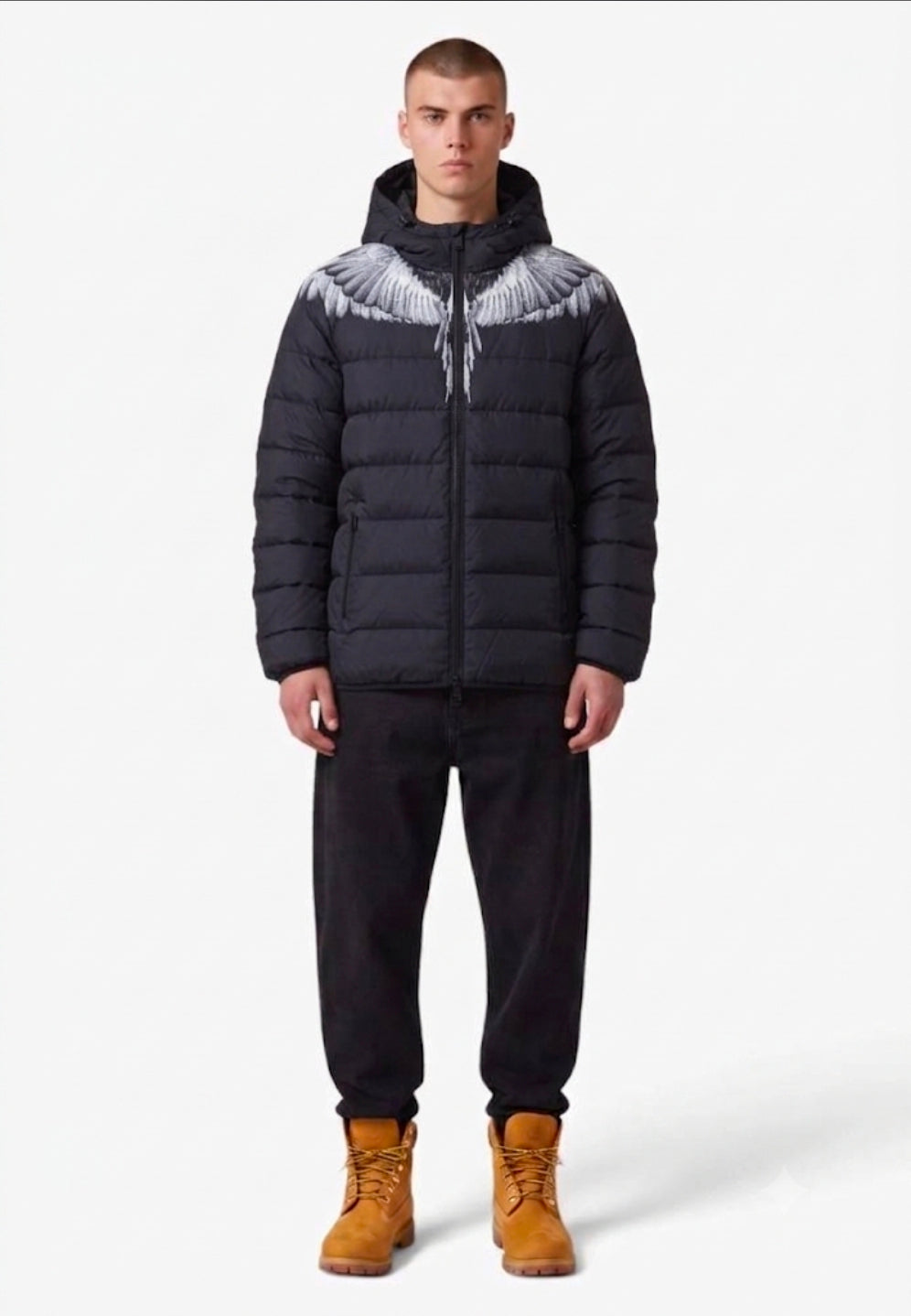 MARCELO BURLON COUNTY OF MILAN GIUBBOTTO F6CMMAPF009 NERO