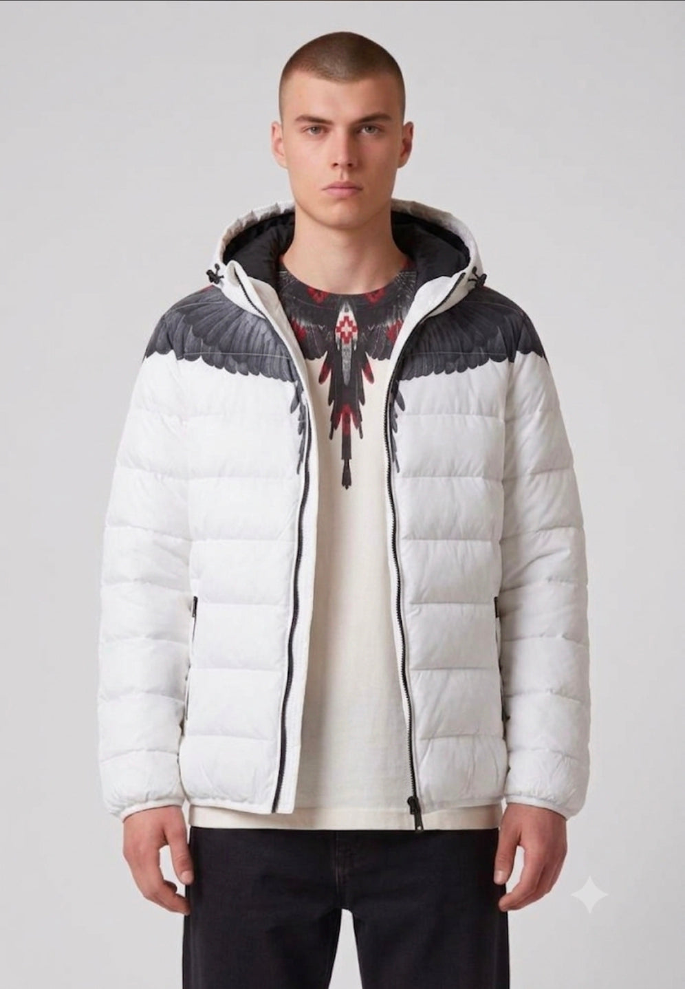 MARCELO BURLON COUNTY OF MILAN GIUBBOTTO F6CMMAPF009 BIANCO