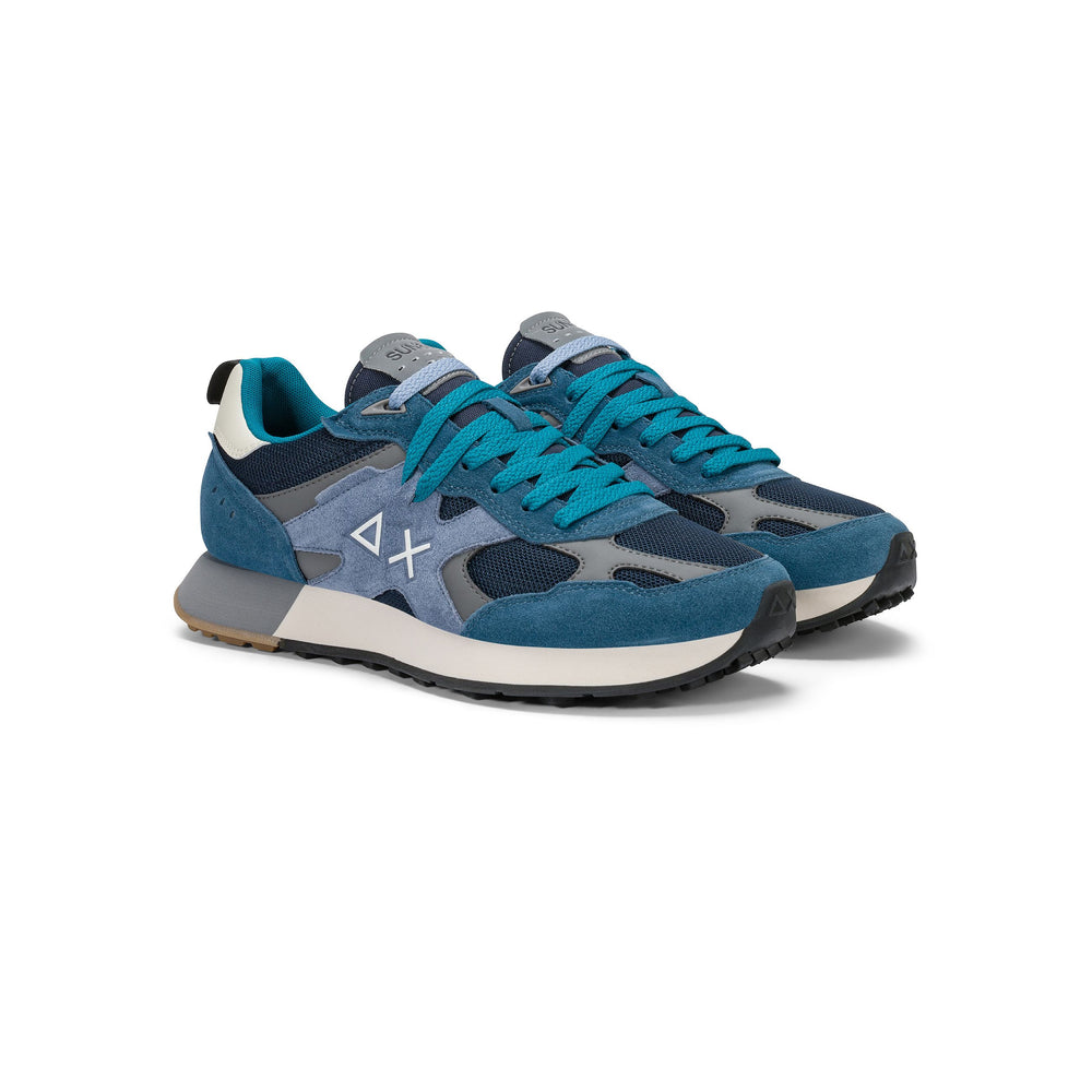 SUN 68 SCARPE Sneaker Jaki Outdoor in nylon e suede Verde Militare Z46124.