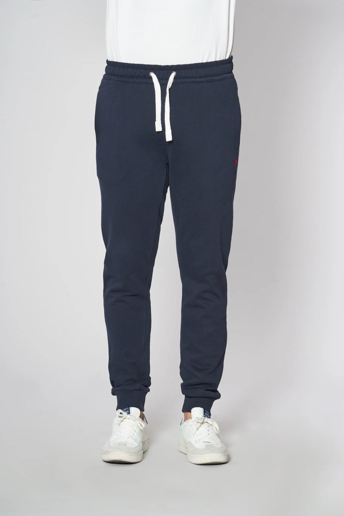 PANTALONE US POLO ASSN SPORTIVO IN COTONE BLU